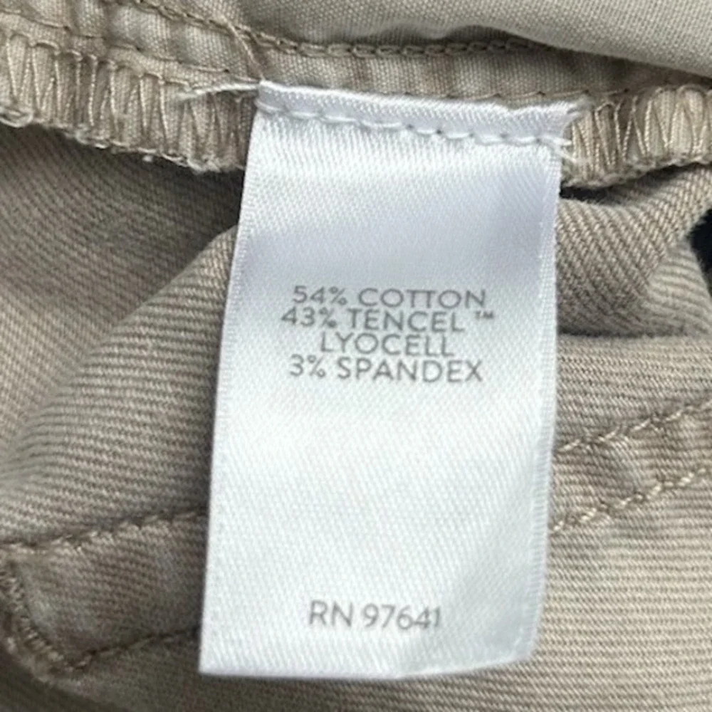 J.Jill Women Size 2 Flat Front‎ Khaki Pants Casual Academia Summer Tweed Formal - Picture 4 of 7